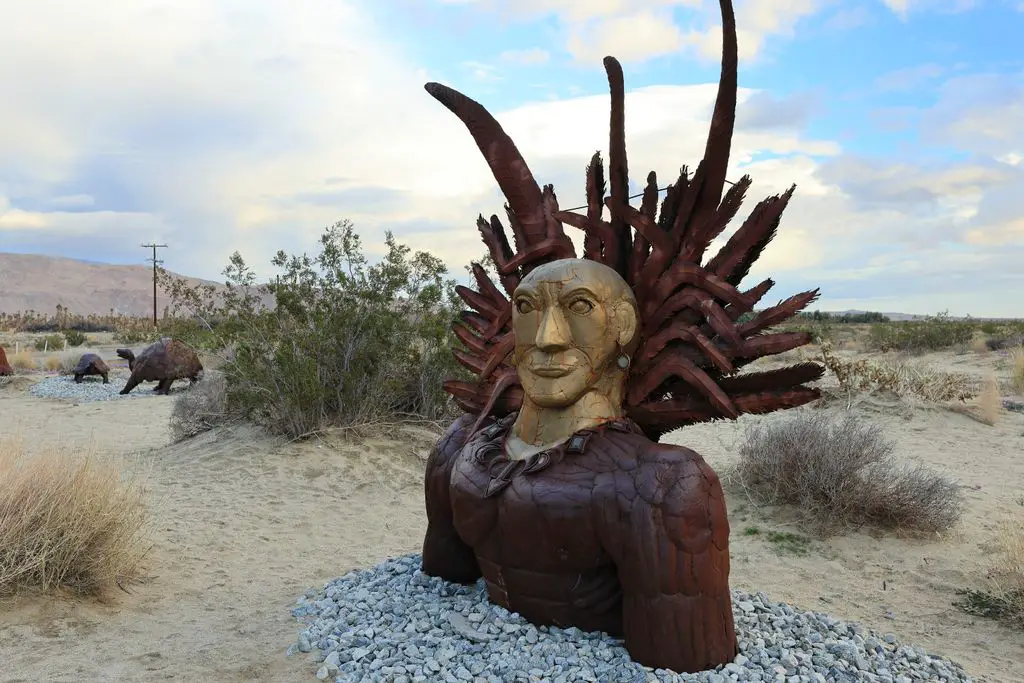 Borrego Springs Indian Head Sculpture