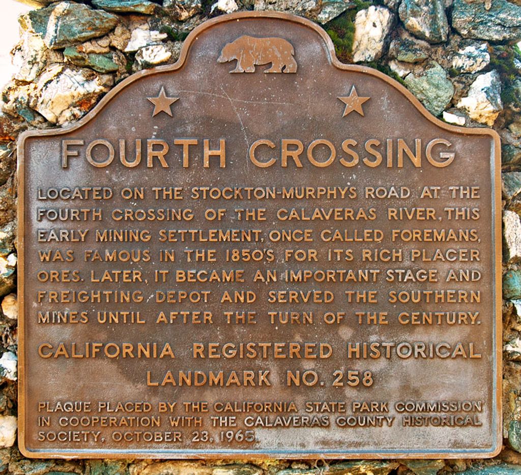 California Historical Landmark 258: Fourth Crossing