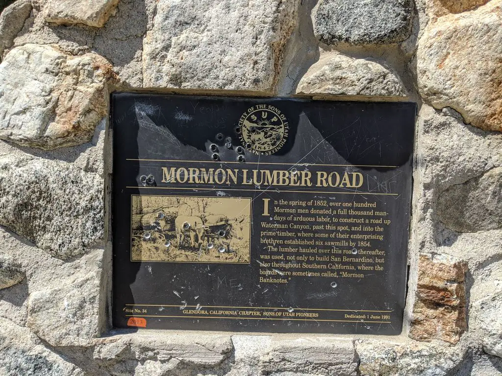 Mormon Road Historic Marker