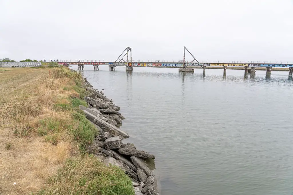 Northwestern Pacific Railroad - Eureka Slough Bridge