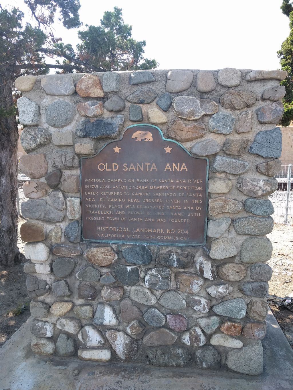 Old Santa Ana Historical Marker