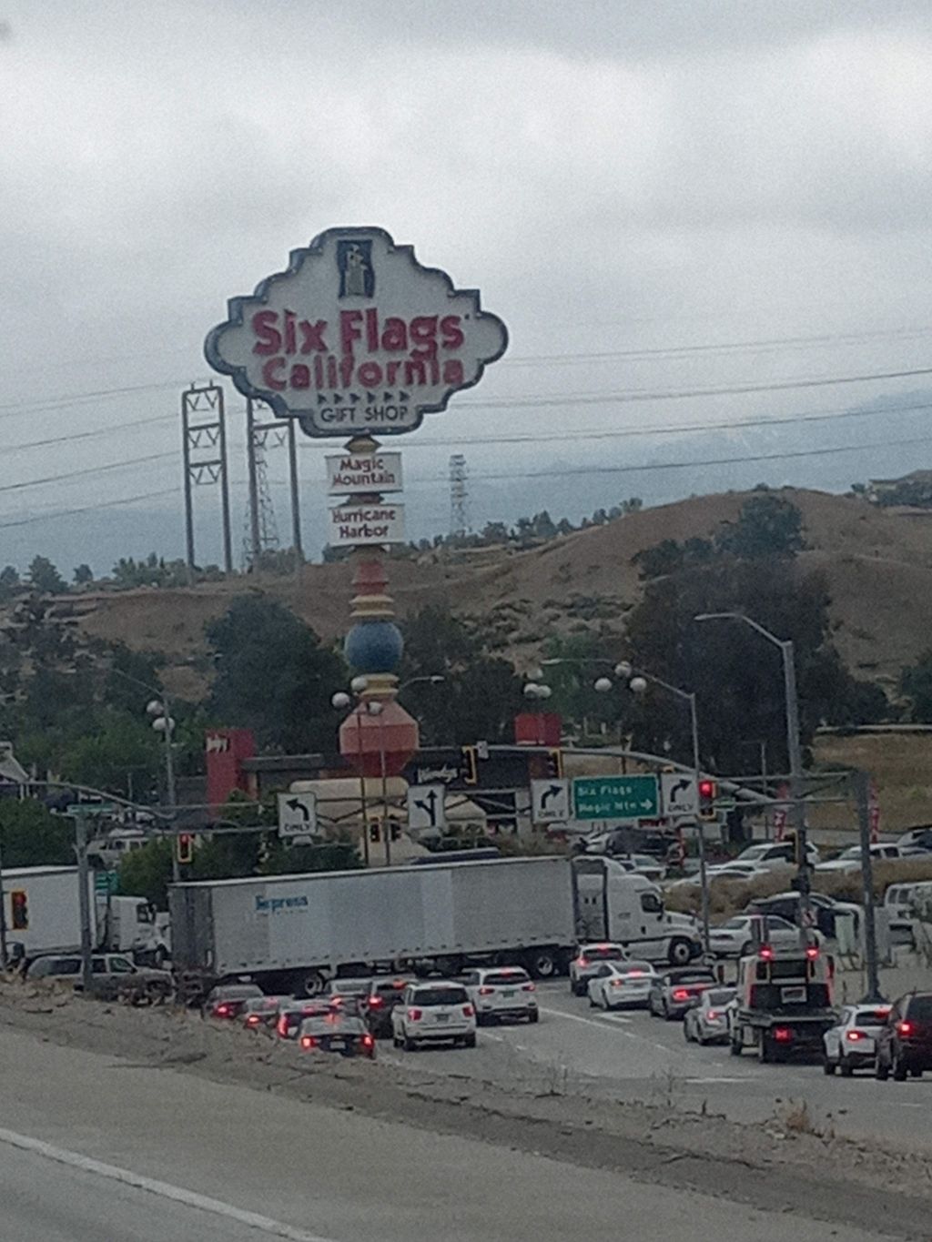 Six Flags California Sign