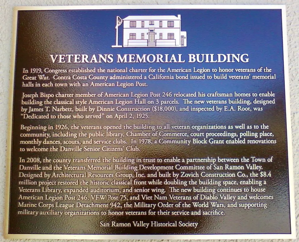 Veterans Memorial Building of San Ramon Valley